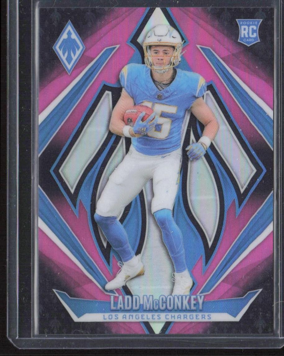 2024 Panini Phoenix #216 Ladd McConkey Pink Fade #/88
