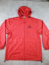 Champion Athleticwear Staff Boys  Girls Club Windbreaker Rain Jacket Red Size L