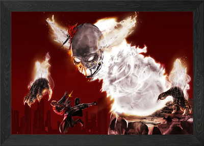 Antipathie [Hank vs Tricky] Gerahmtes Wandbild Poster Leinwanddruck Bild