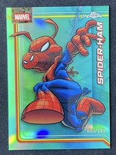 Spider-Ham 2026 Topps Chrome Marvel Comics Aqua Refractor Base /199 #162