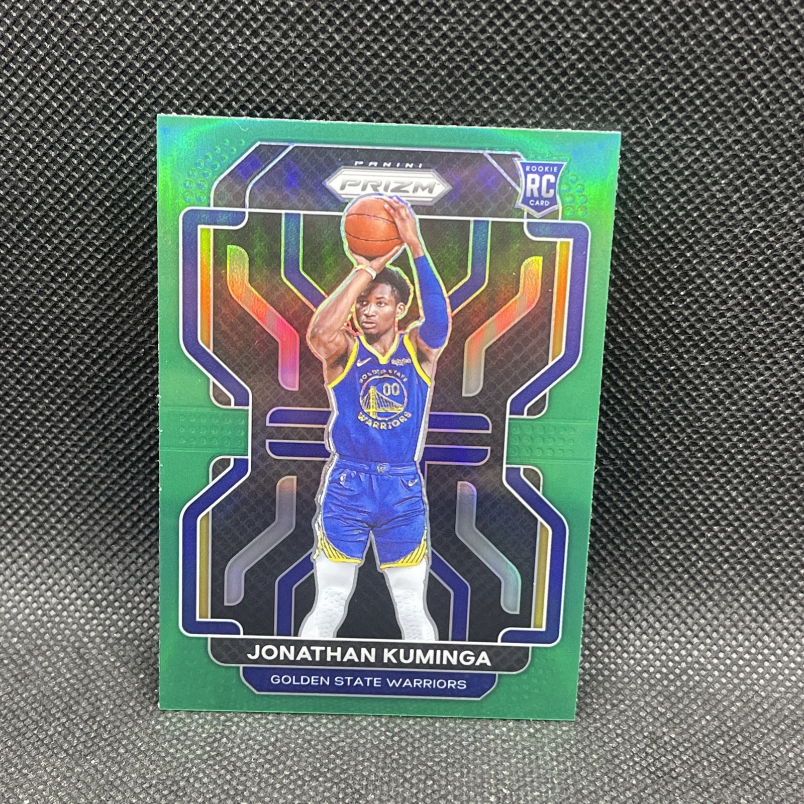 2021-22 Prizm JONATHAN KUMINGA Green Prizm #307 Rookie RC Golden State Warriors