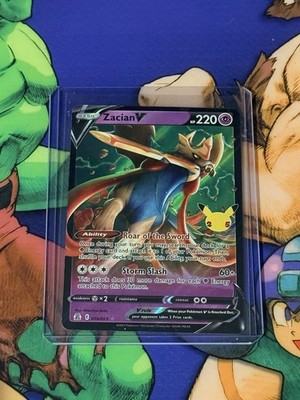 Pokémon Zacian V 016/025 Celebrations Ultra Rare Full Art Holo - Pack Fresh