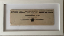 Judy Garland Signed &ldquo;Judgment at Nuremberg&rdquo; Newspaper Clipping Framed UACC