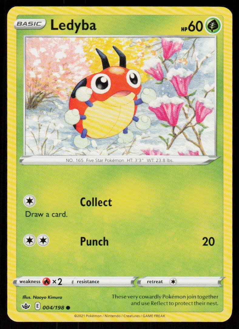 Ledyba 004/198 Common Chilling Reign Pokemon Near Mint