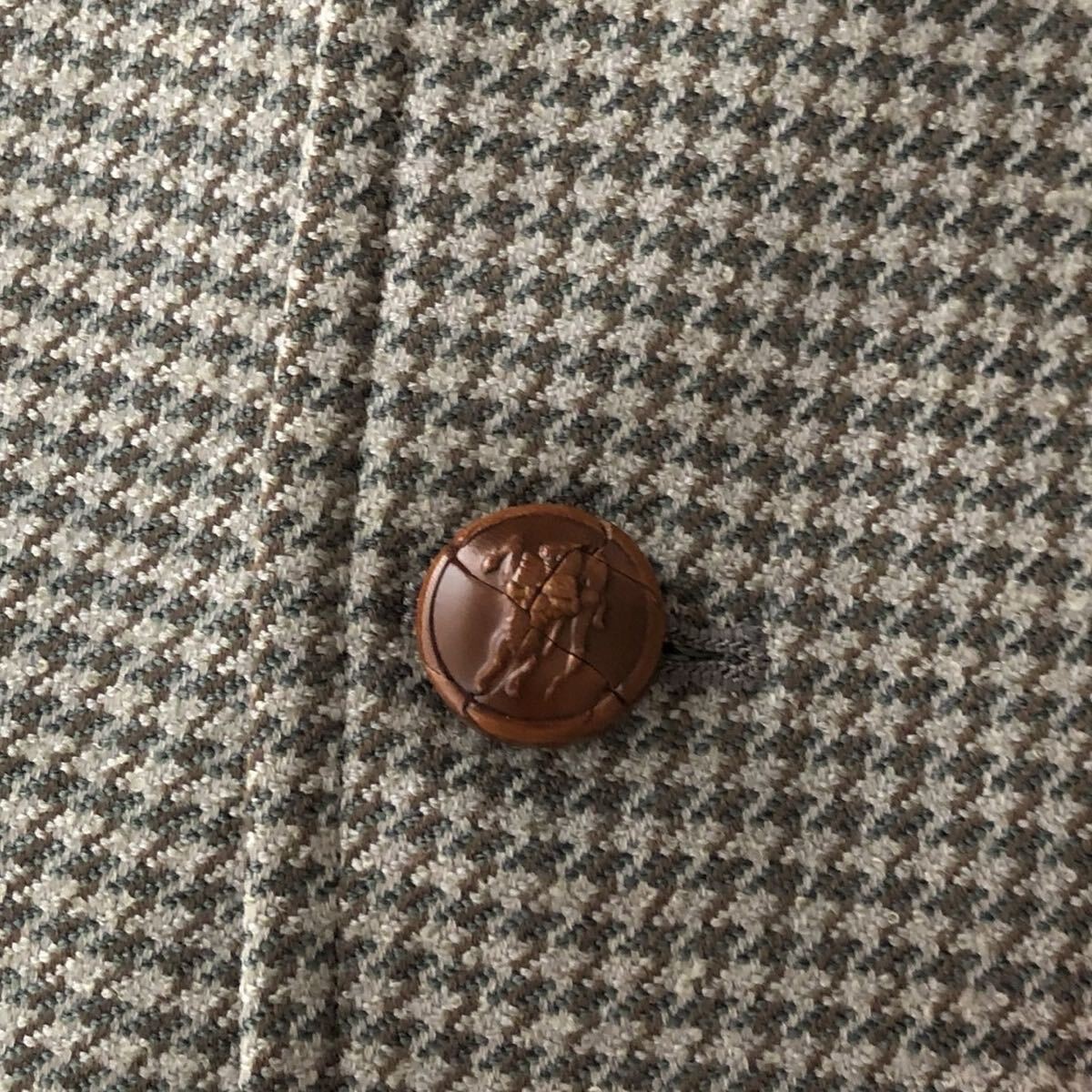 Burberry Greige Houndstooth Pattern Tailored Jack… - image 3