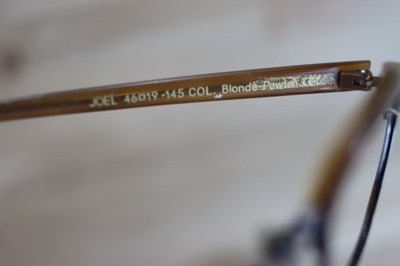Moscot Spirit 'Joel' Eyeglasses Blonde-Pewter 49-19-145 NYC, USA
