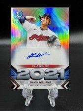 2021 Bowman Draft - Class of 2021 Autographs Gavin Williams #C21-GW /250  