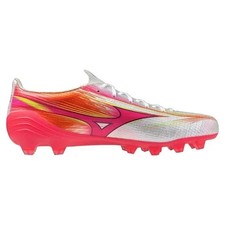 MIZUNO Soccer Cleats MIZUNO ALPHA 3 ELITE White/Pink P1GA266264 Men's tom03