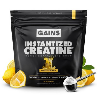 Gains in Bulk Instantized Creatine Monohydrate for 30 Servings (Pack of 1)