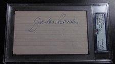 Jocko Conlan signed Index Card PSA Certified