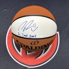 Nate Robinson Autographed NY Knicks White Panel Basketball Inscribed Beckett BAS