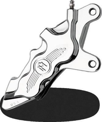 Performance Machine 0051-2915-CH Differential Bore 6 Piston Front Brake Caliper