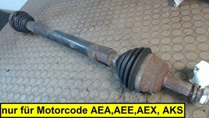 Antriebswelle Rechts VW Golf 1.6 1HXO/1HX1/1EXO 12 Monate Garantie Sofortversand