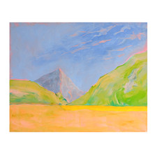 Contemporary Oil Landscape Painting of Connemara, Ireland after Paul Henry