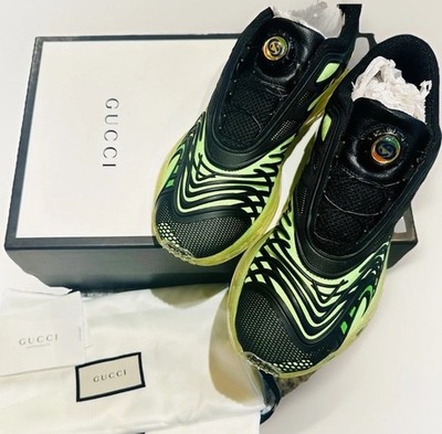 Gucci Sneakers Shoes Green Streetwear With Box 7 US (Gucci 7)