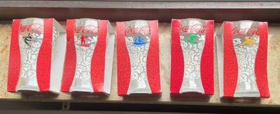 Coca Cola glasses  Sochi 2014   Set of 5 St (full Set)