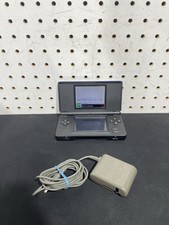 Nintendo DS Lite Blue Console w Charger Tested Working Crack Hinge