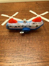 Vintage SKY PATROL HELICOPTER  Tin Windup, Works