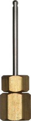 Winters STP Series STP003 Brass Gauge Adaptor, 2-3/4 OAL x 1-3/4'' x 1/8'' Probe