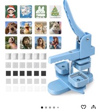 Quadrat Knopf Magnet Maker Kit Abzeichen Maker Maschine 50mm*50mm mit Rohlingen 