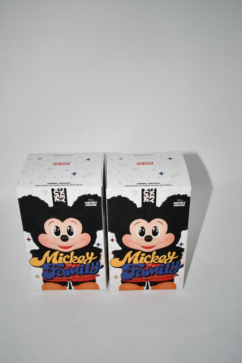 POP MART Labubu Disney Mickey Family Cute Together Keychain Blind