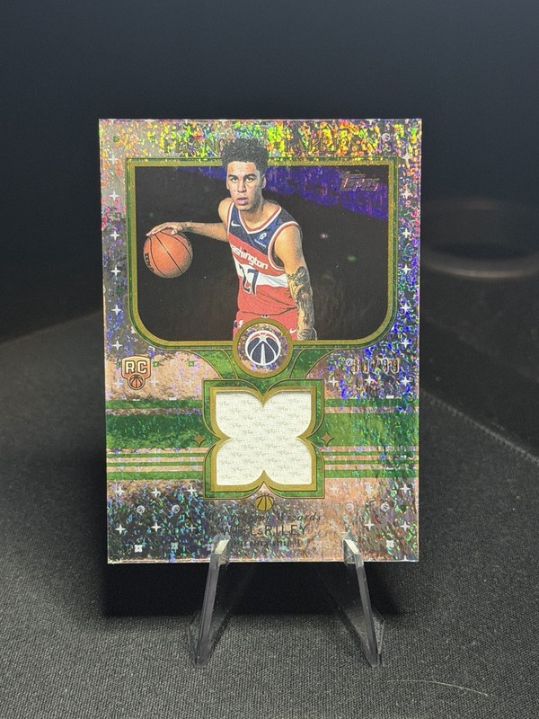 Topps Franchise Fabrics Will Riley Wizards RC MEM Green Holofoil FF-WR /99