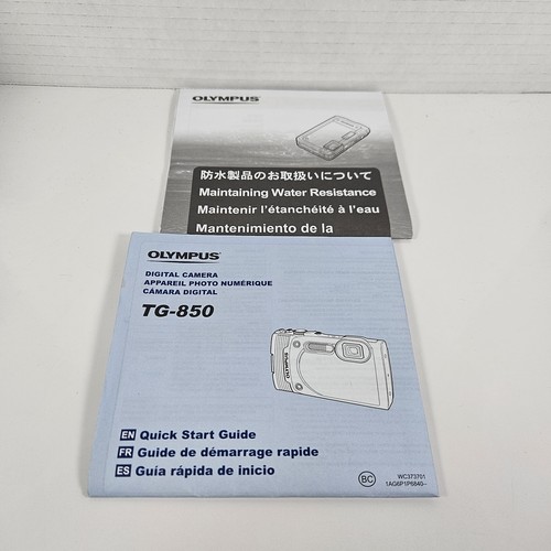 Olympus Stylus Tough TG-850 16.0MP Flip Screen Digital Camera w Box & Inserts - Picture 12 of 18