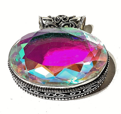 M Y S T I C  T O P A S  SCHMUCK ANHÄNGER HANDGEFRTIGT 925 Sterling SILBER