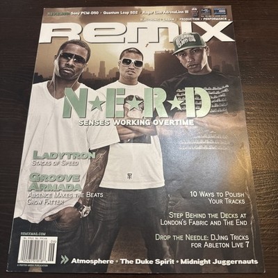 Remix magazine - June 2008 - N.E.R.D. Pharrell Ladytron Groove Armada Music DJ