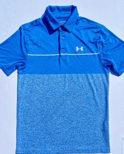 Under Armour Playoff Polo 2.0 Golf Size Medium Blue Men's Colorblock