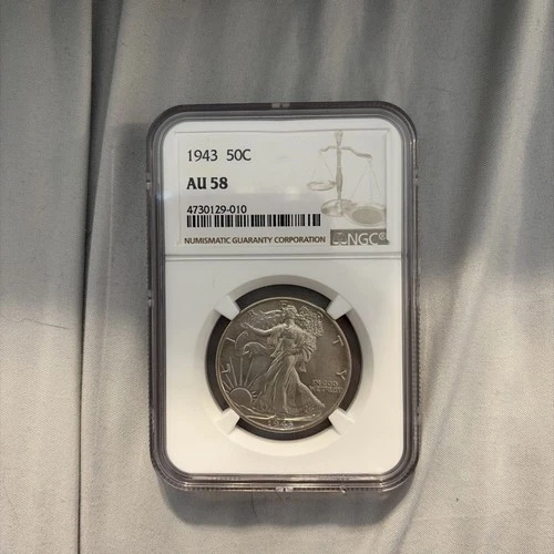 1943 Walking Liberty Half Dollar NGC AU-58