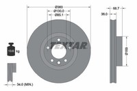 Textar Bremsscheibe 92262705 FüR Porsche VW