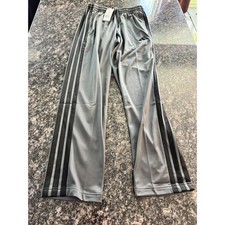 Adidas Originals 3 stripes Track Pants Mens Grey Black Stripes Joggers small