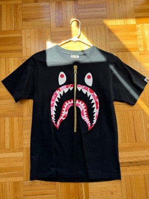A Bathing Ape Shark Tee Used Size Small
