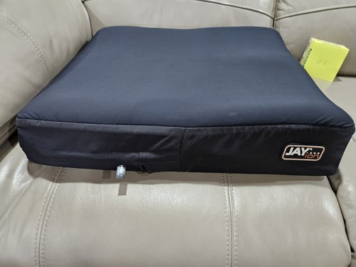 NICE- JAY ION Foam Seat Cushion w Cover for Wheelchairs 17” X 19” Used 17"x19"