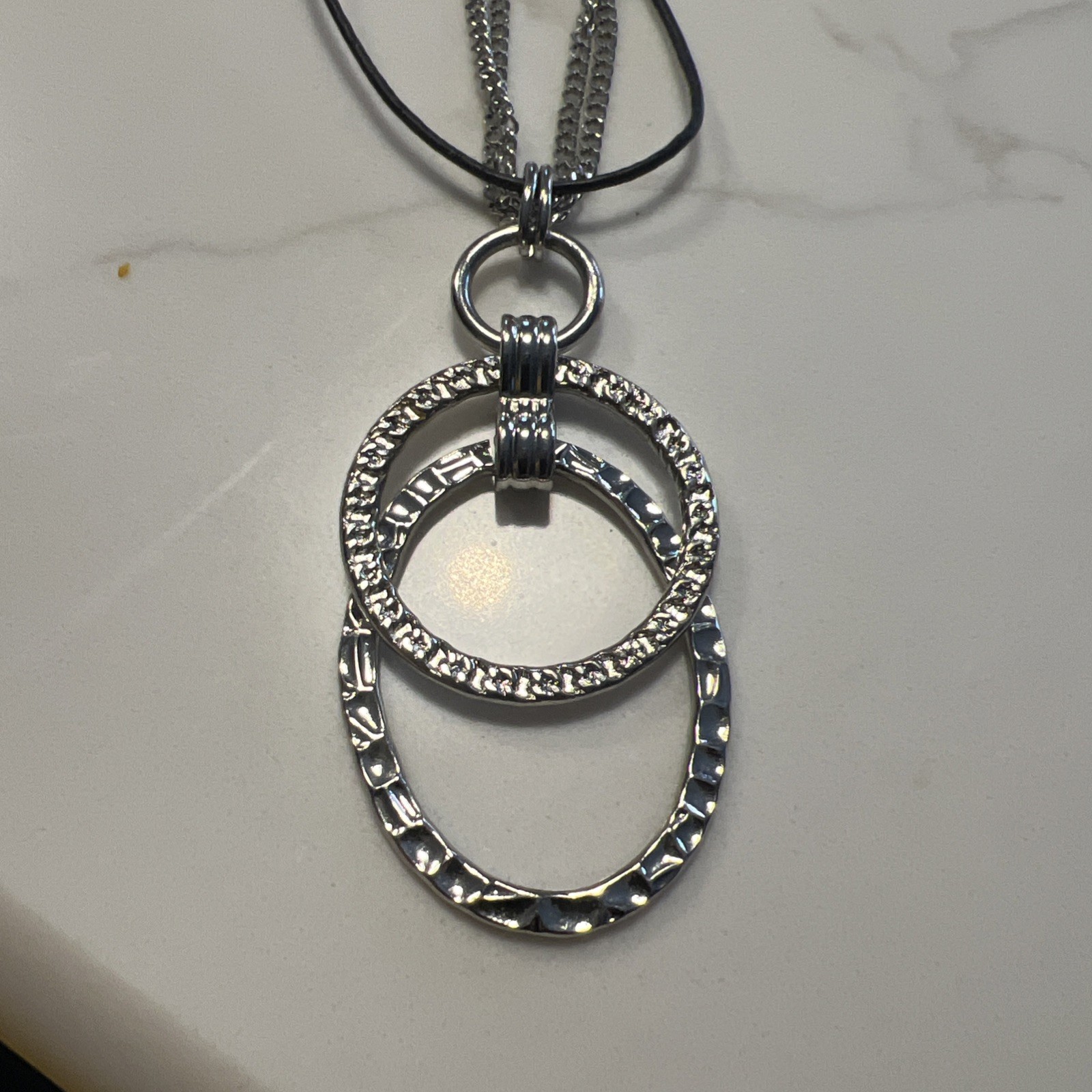 Chico's Layered Rings Multiple Chain Adjustable 1… - image 2