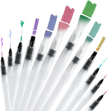 Water Brush Pen Set Refillable Watercolor Pens for Watercolor, Calligraphy