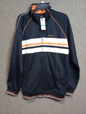 Ecko Unltd. Men's Zip-up Jacket Size Large Black/Orange/White NWT $58