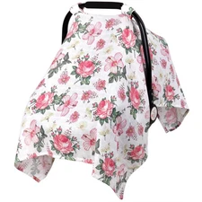 Metplus Muslin Breathable Infant Car Seat Cover Lightweight Stroller Canopy