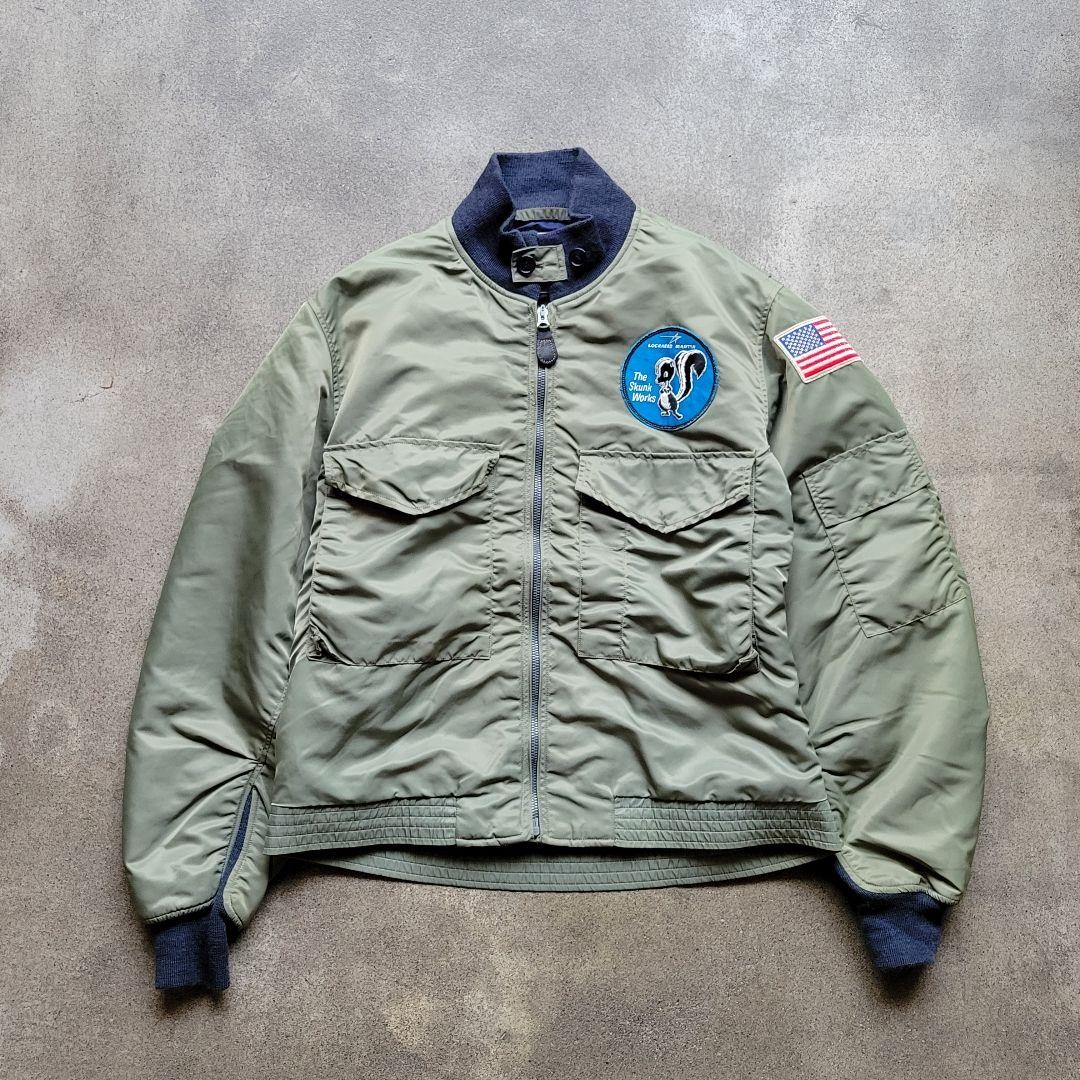 Buzz Rickson's Skunk Works G-8 Flight Jacket M Olive Vintage