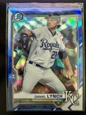 2021 Bowman Chrome Sapphire Daniel Lynch Blue Cracked Ice Refractor #BCP-54
