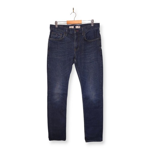 Tommy Hilfiger Jeans Mens Size 32W 33L Blue Regular Fit Skinny Style Jeans - Picture 1 of 14