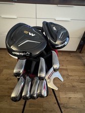 TaylorMade Golf Club Set AeroBurner Irons 5-SW M2 Wood Hybrid Odyssey Putter