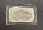 One Troy Ounce Silver Stacker Bar - Buffalo Design, .999 Fine Silver