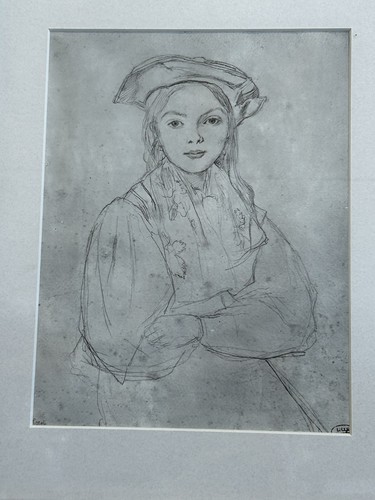 Jean Baptiste Camille Corot Girl in Beret Art Print Framed Musee Wicar Lille - Picture 3 of 6