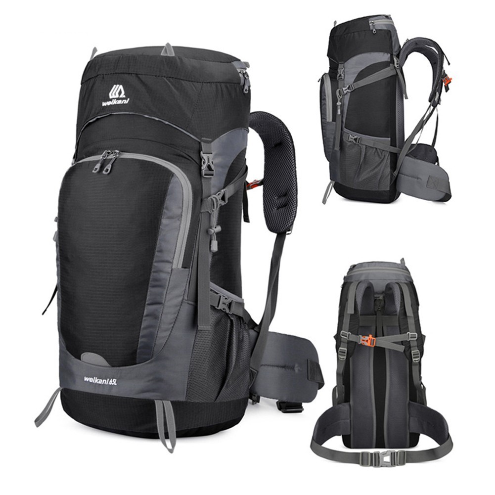 Mochila Senderismo Mochila de Viaje para Camping 1 Pieza 65 L 840 G Malla Pared Trasera