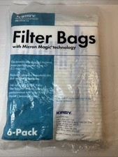 Kirby 6 Pack F  Twist Style Micron Magic Plus HEPA Vacuum Filter Bag 204811 NEW