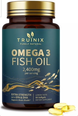 Omega-3 Fish Oil 2400mg Triple Strength EPA & DHA, 60 softgels [USA Stock]