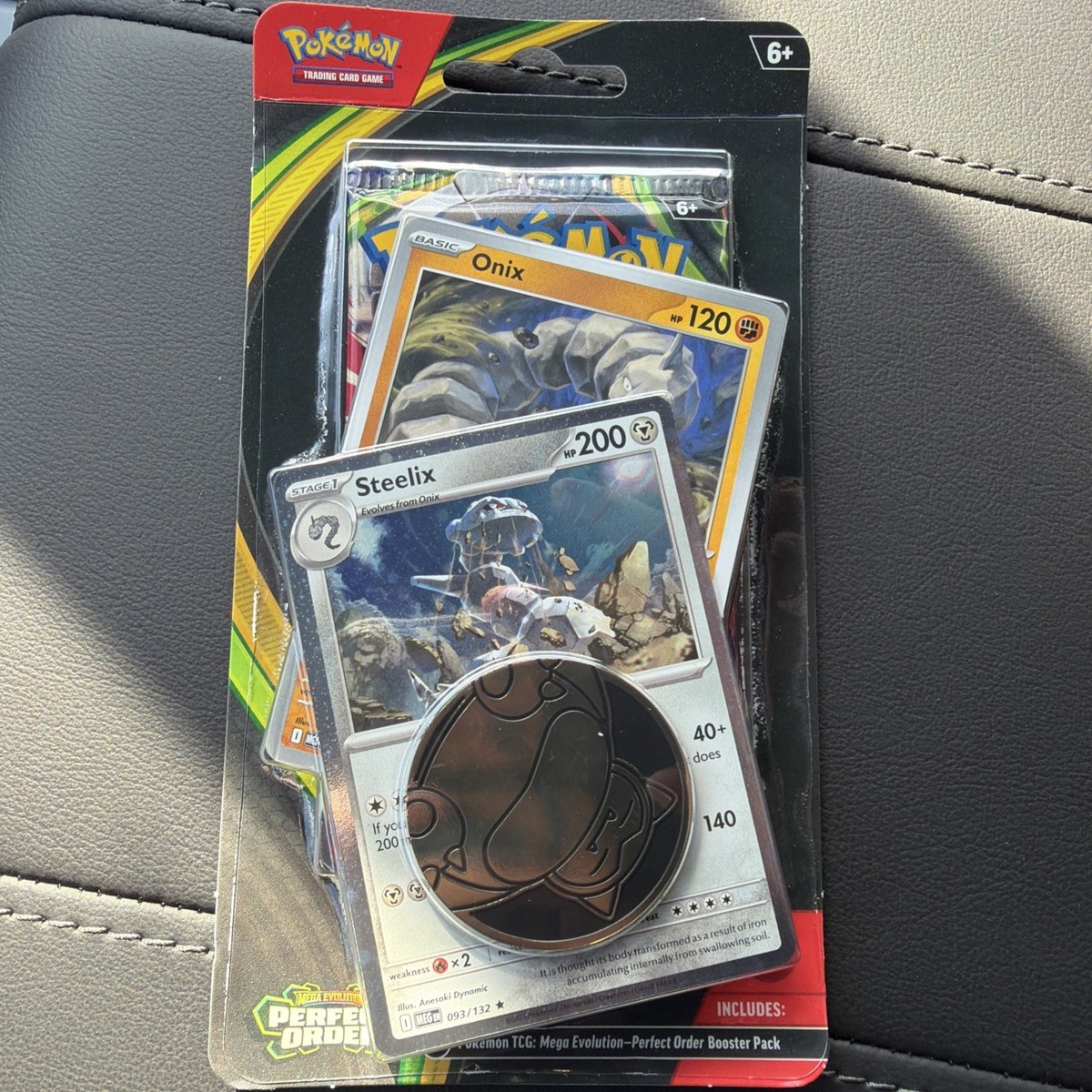 Pokemon TCG Booster Pack Blister Onix Steelix Snorlax Coin Sealed