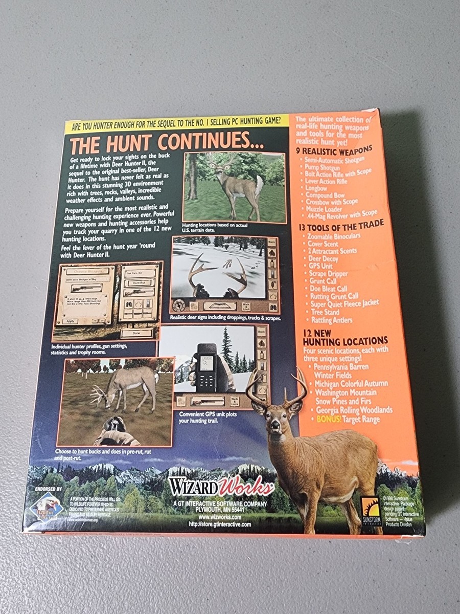Deer Hunter II: The Hunt Continues (PC, 1998) for sale online | eBay